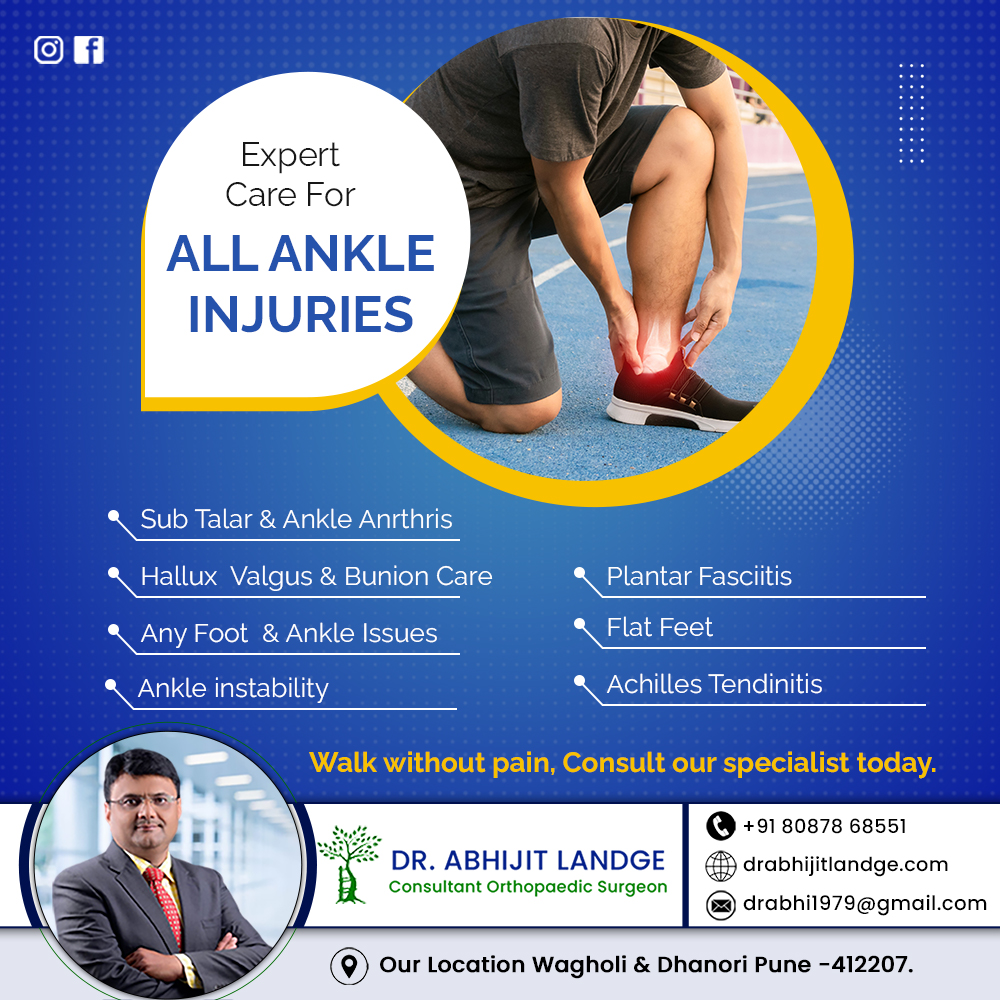Ankle Injury Treatment in Wagholi, Pune -  Dr. Abhijit Landge